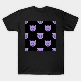 purple devil emoji T-Shirt